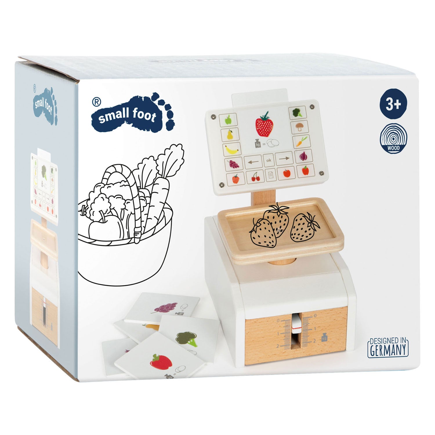 Small foot - houten weegschaal fris