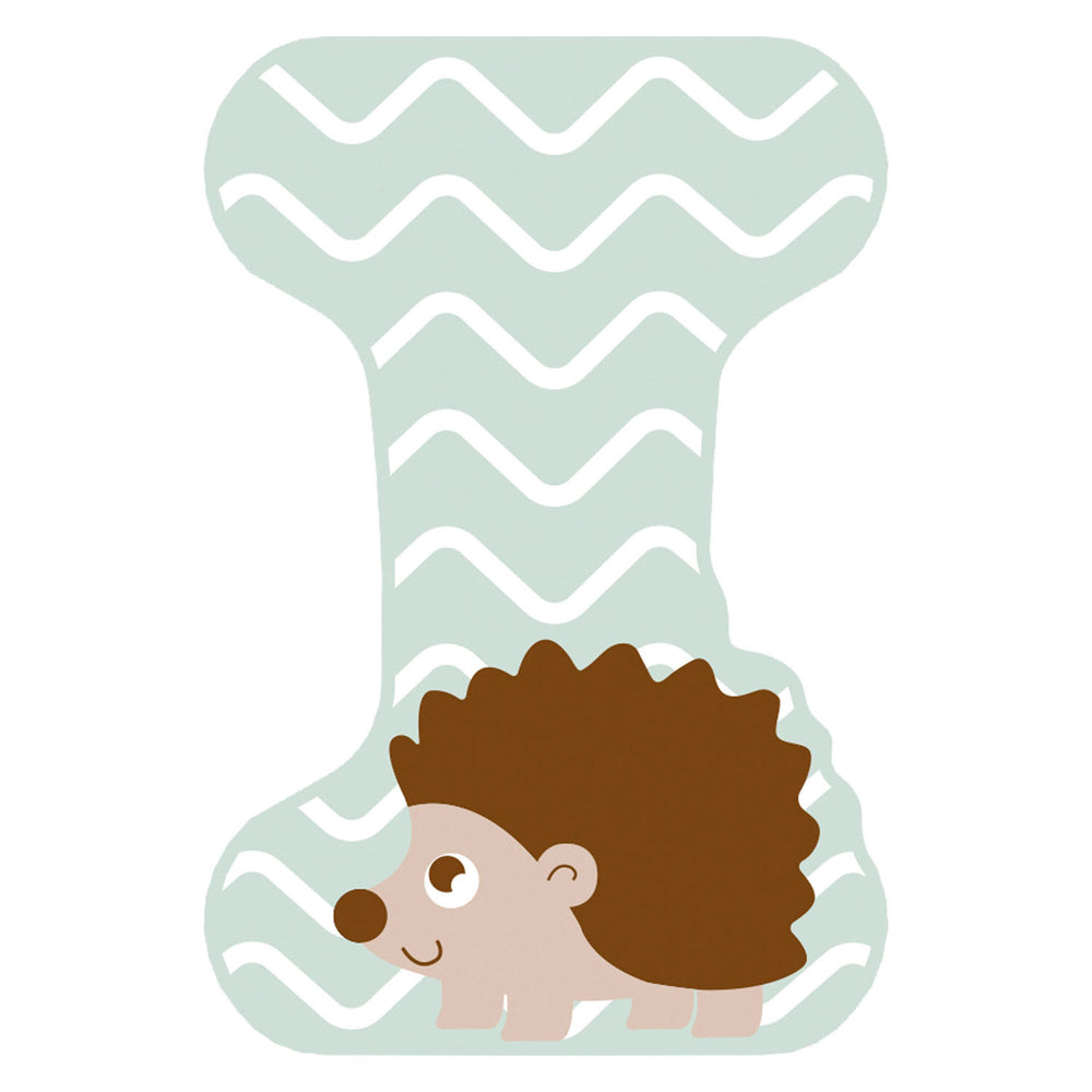 Kleine voet - houten dieren kinderletter - i
