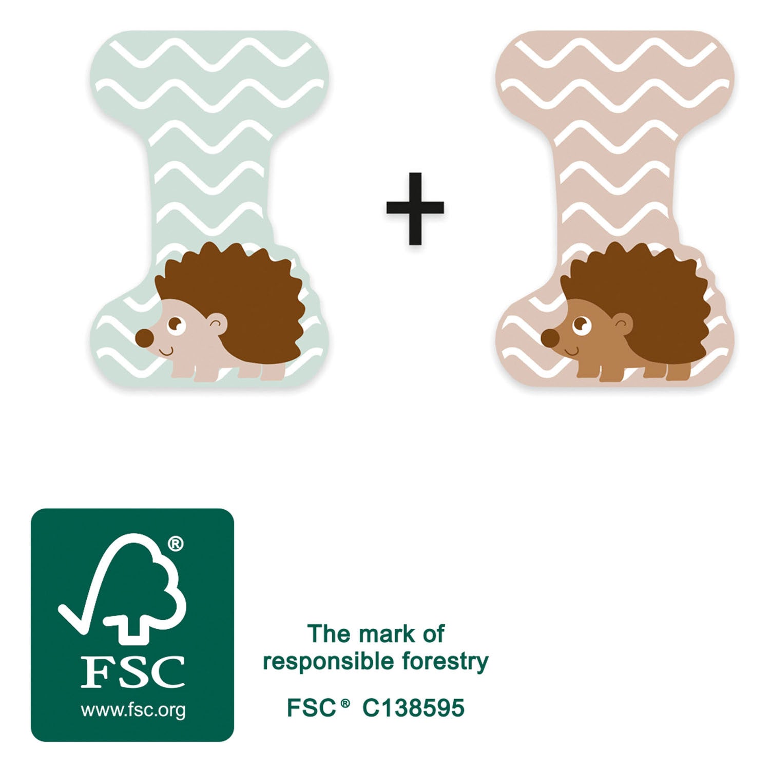 Kleine voet - houten dieren kinderletter - i