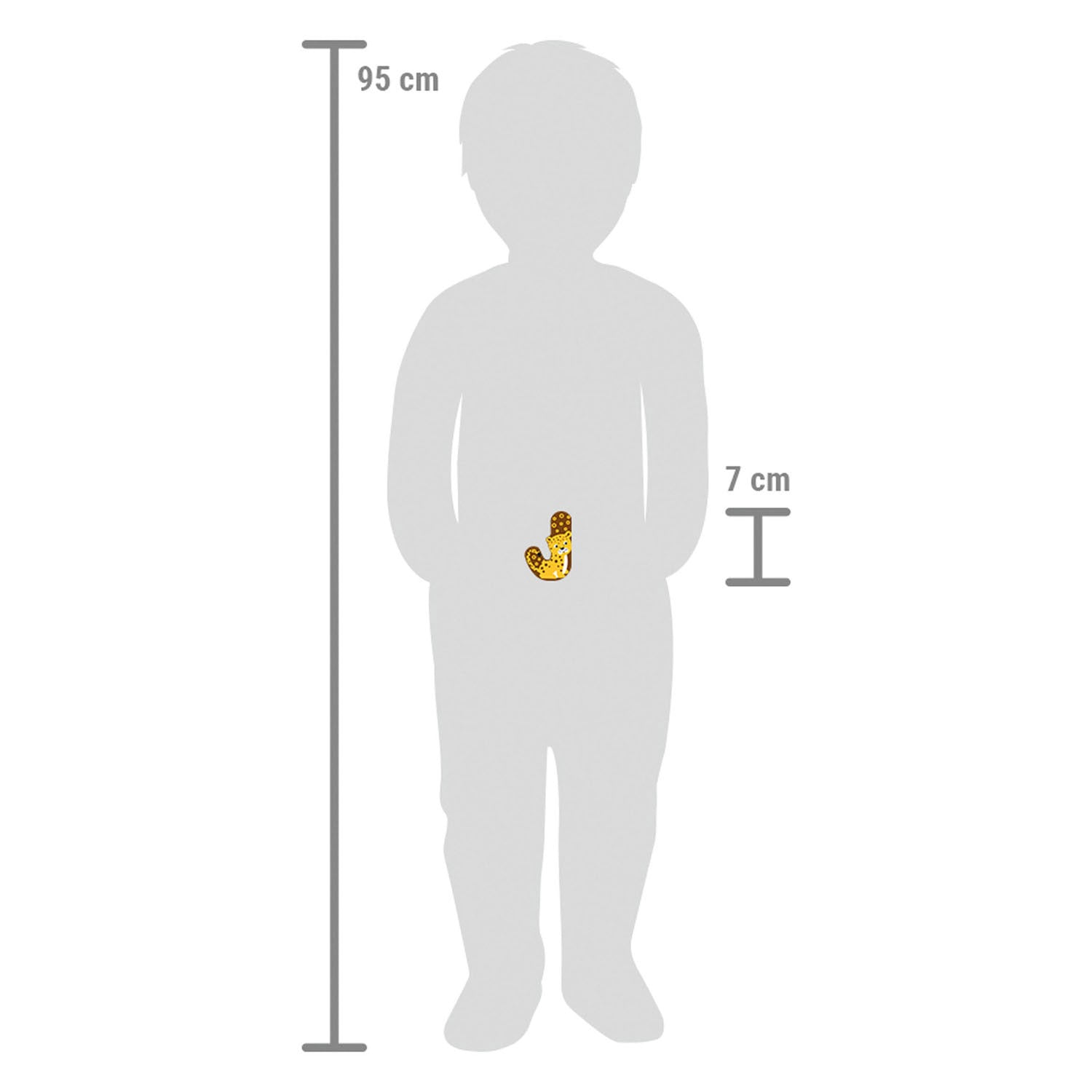 Kleine voet - houten dieren kinderletter - j