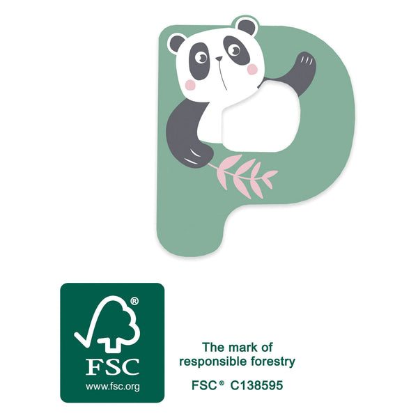 Small foot - houten dieren kinderletter - p
