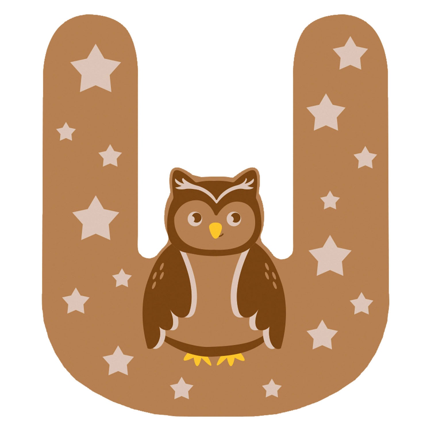 Small foot - houten dieren kinderletter - u