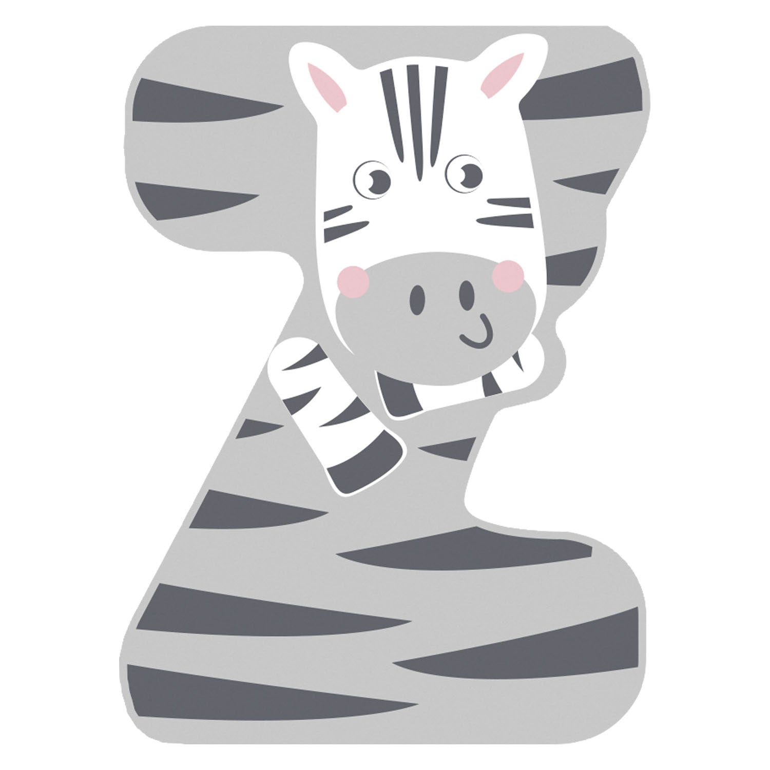 Kleine voet - houten dieren kinderletter - z