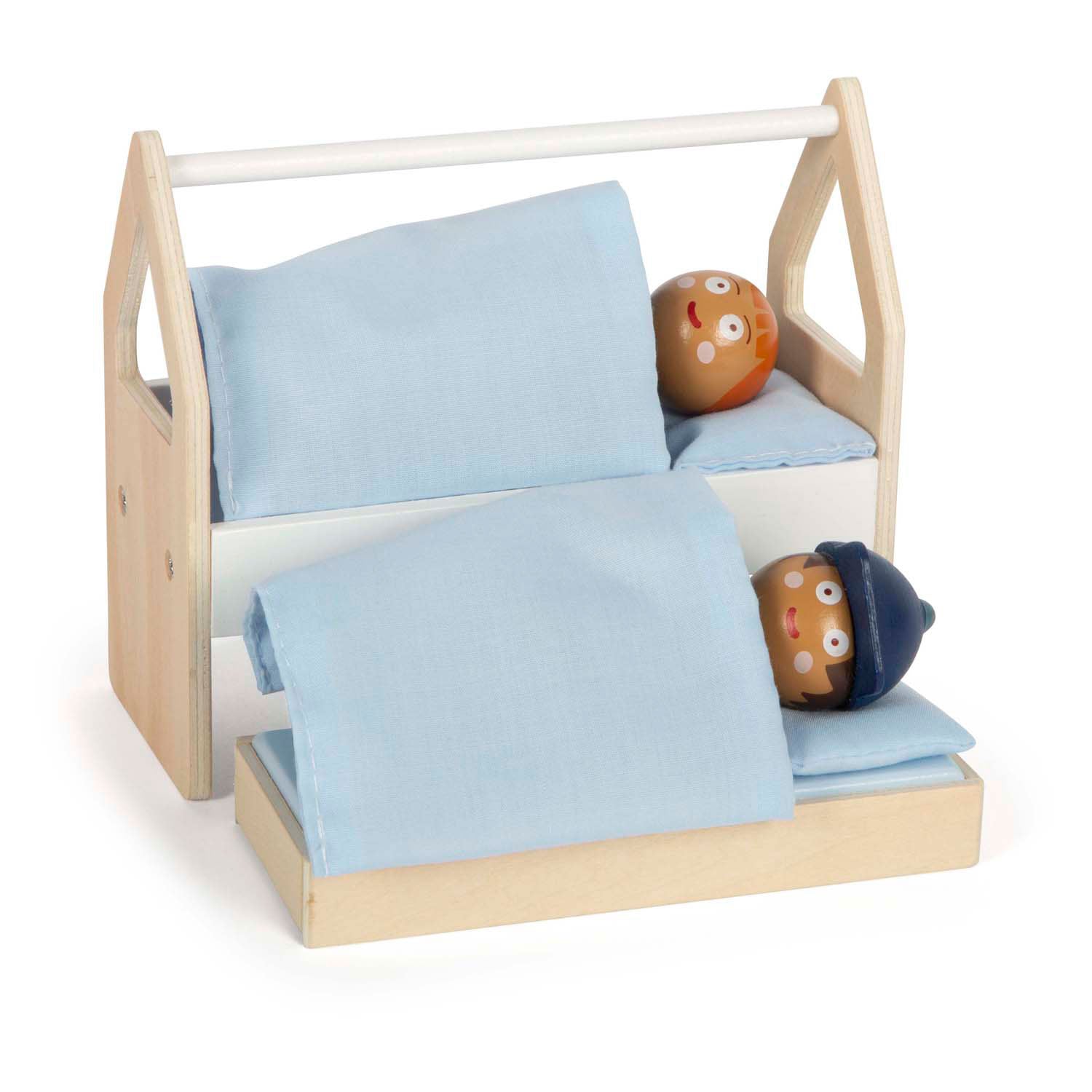 Kleine voet - houten poppenhuis meubeltjes kinderkamer