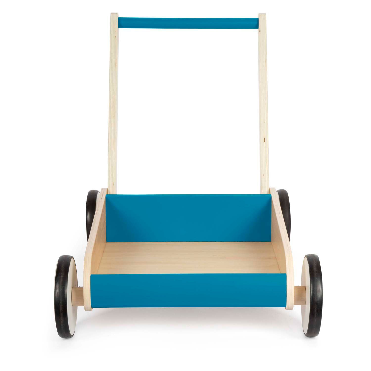 Small foot - houten loopwagen benzine blauw