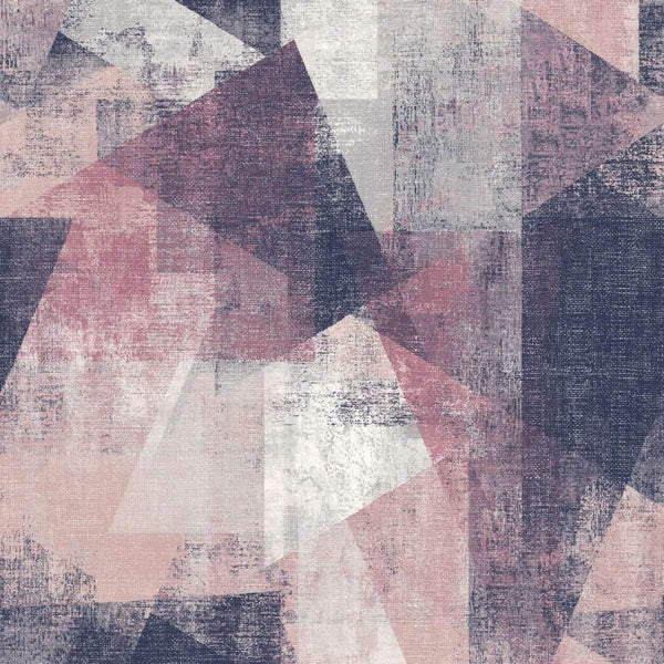 Dutch wallcoverings behang perspectieven roze en paars