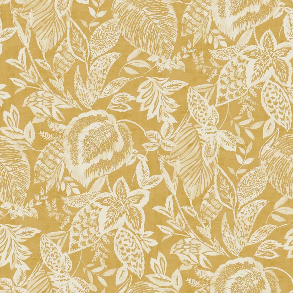 NEDERLANDSE WANDBEKLEDING NEDERLANDSE WANDBEKLEDING Behang Mae oker en beige