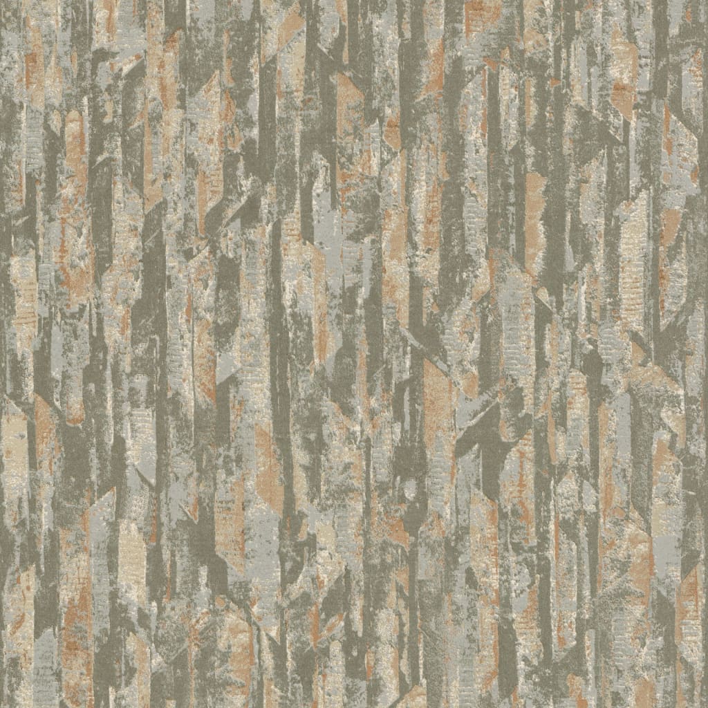 Hollandse wandbekleding behang phoenix groen en beige