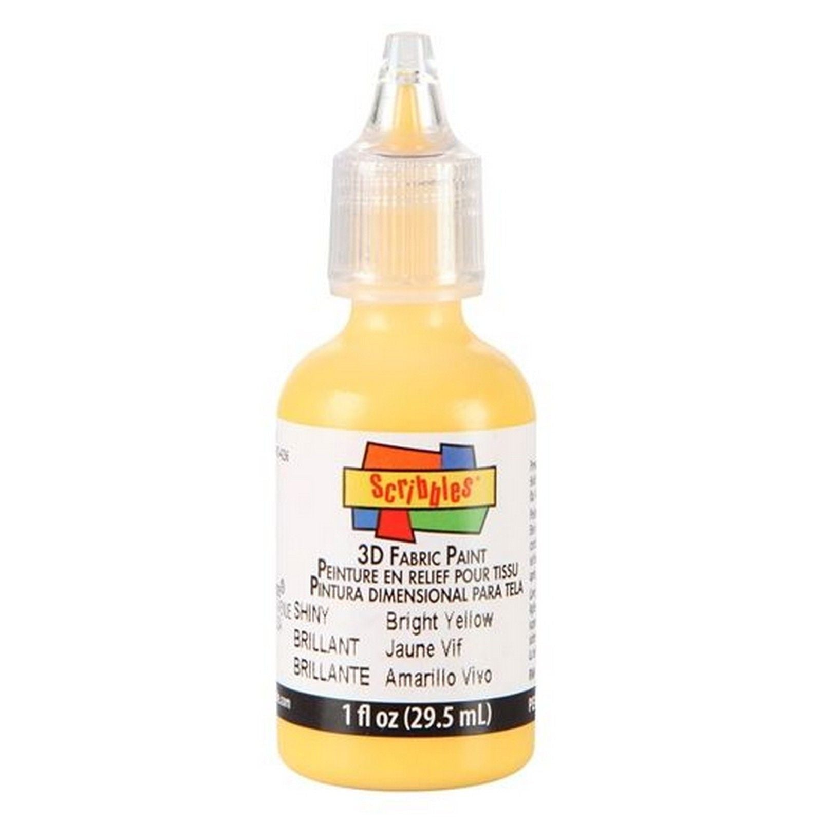 Scribbles • 3d textielverf glanzend 29,5ml helder geel