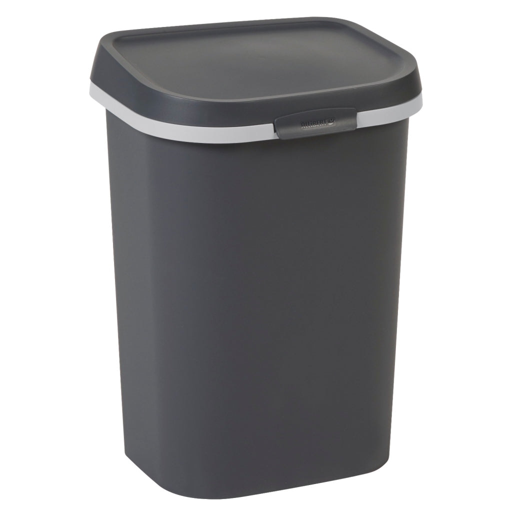 Curver mistral platte afvalbak 25l antraciet