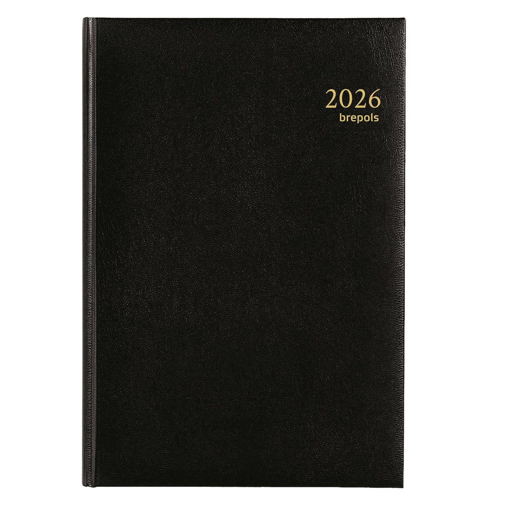 Brepols agenda minister lima zwart 2026 15x21,5cm
