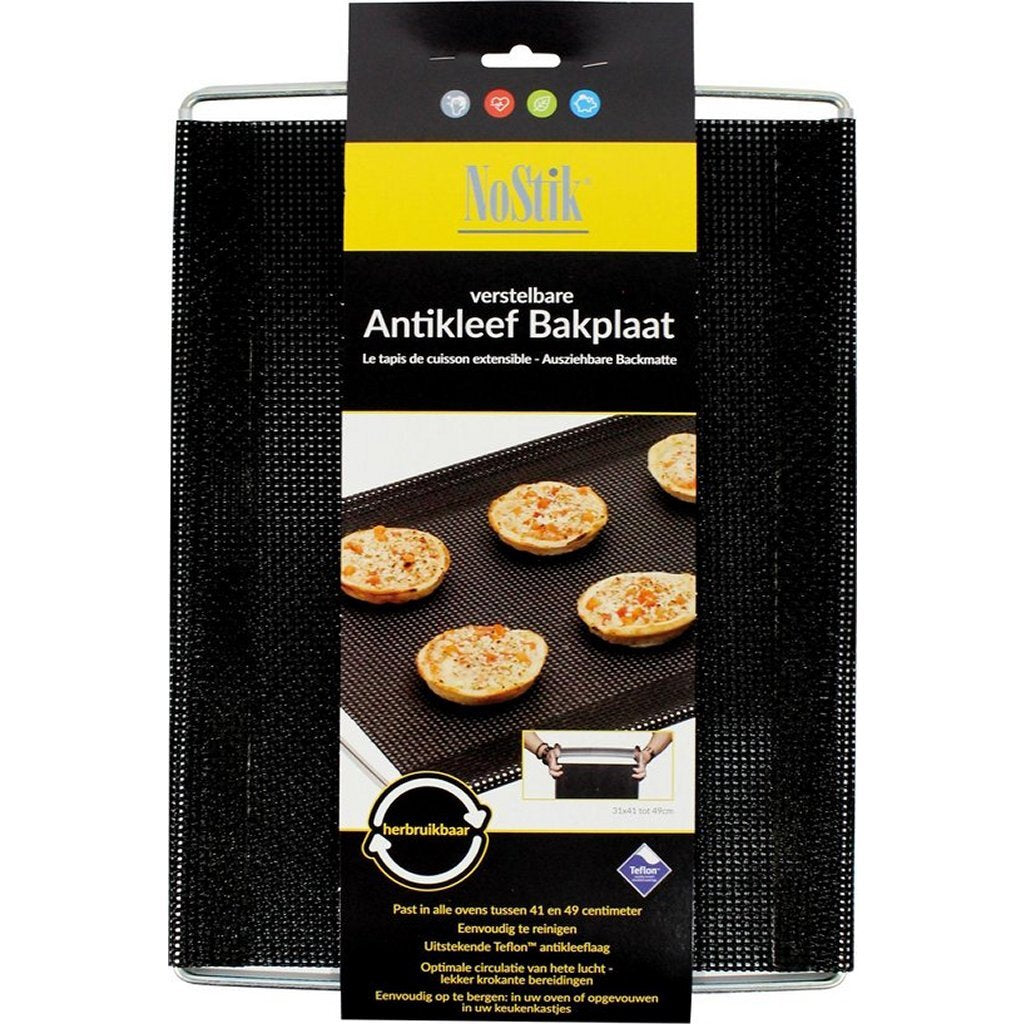 Nostik crisper mat 31x41-49 cm zwart