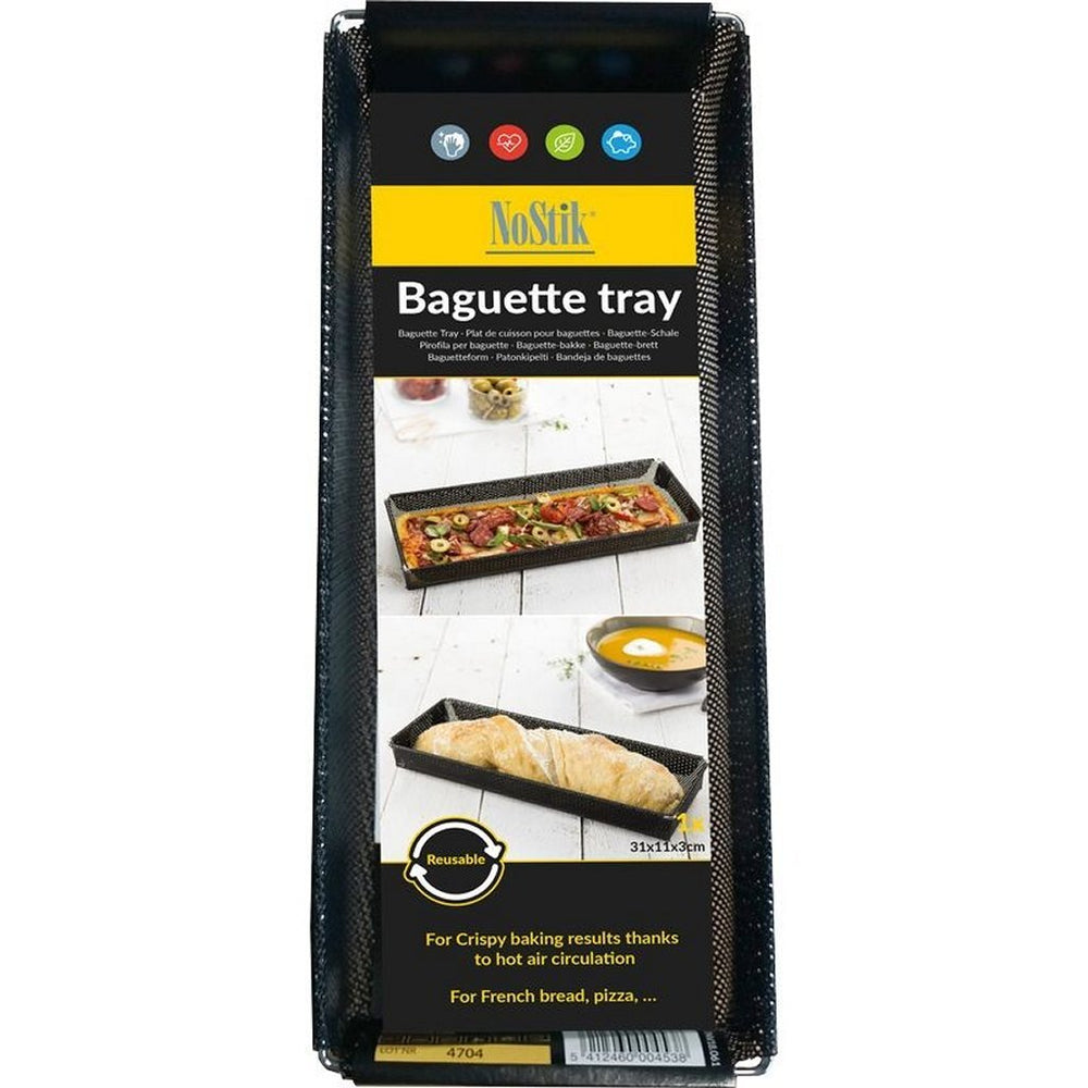 Nostik Nostik Stokbroodbakje 31x11x3 cm Zwart