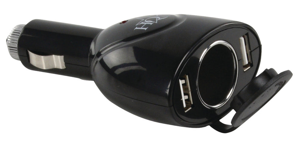 Hoofdkantoor p. sup. usb202 dubbele usb autolader met 12 v aansluiting