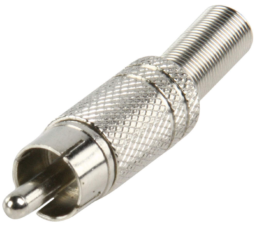 Valueline Valueline CC-010 Rca-stekker + Prt. Metaal Verguld Rood