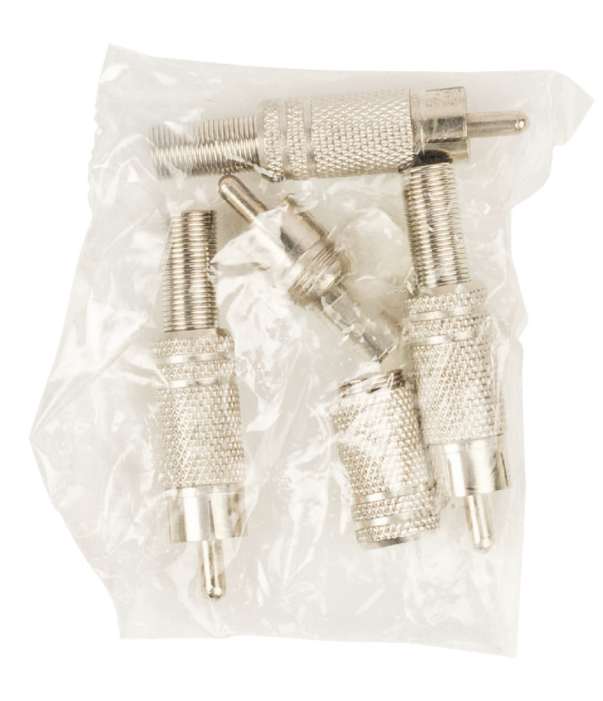 Valueline Valueline CC-010 Rca-stekker + Prt. Metaal Verguld Rood