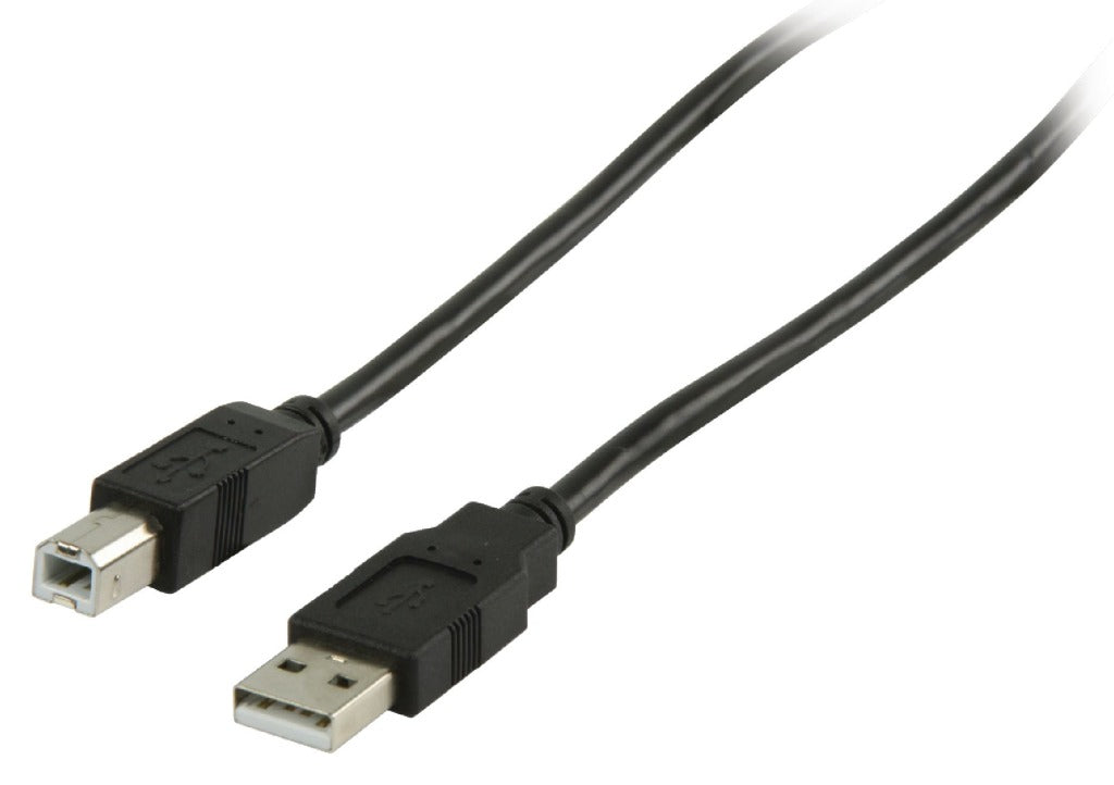 Valueline vlcp60100b10 usb 2.0 usb a male - usb b male kabel 1,00 m zwart