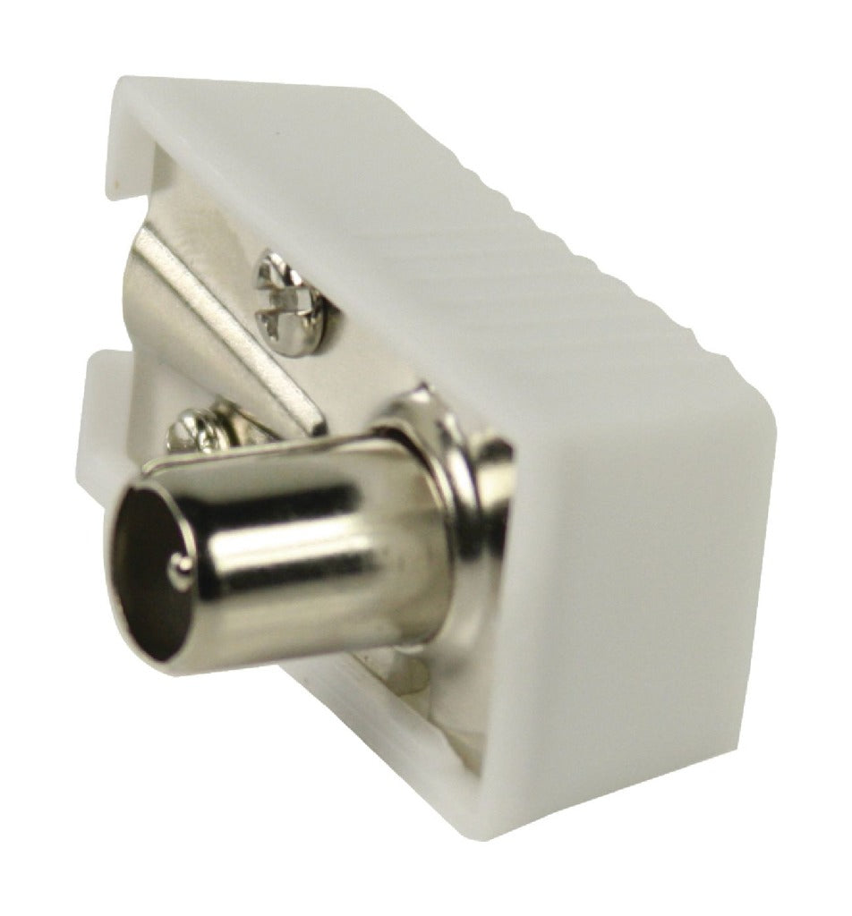 Valueline Valueline Vlsp40900w Gehoekte Coax Connectoren Coax Vrouwelijk Wit