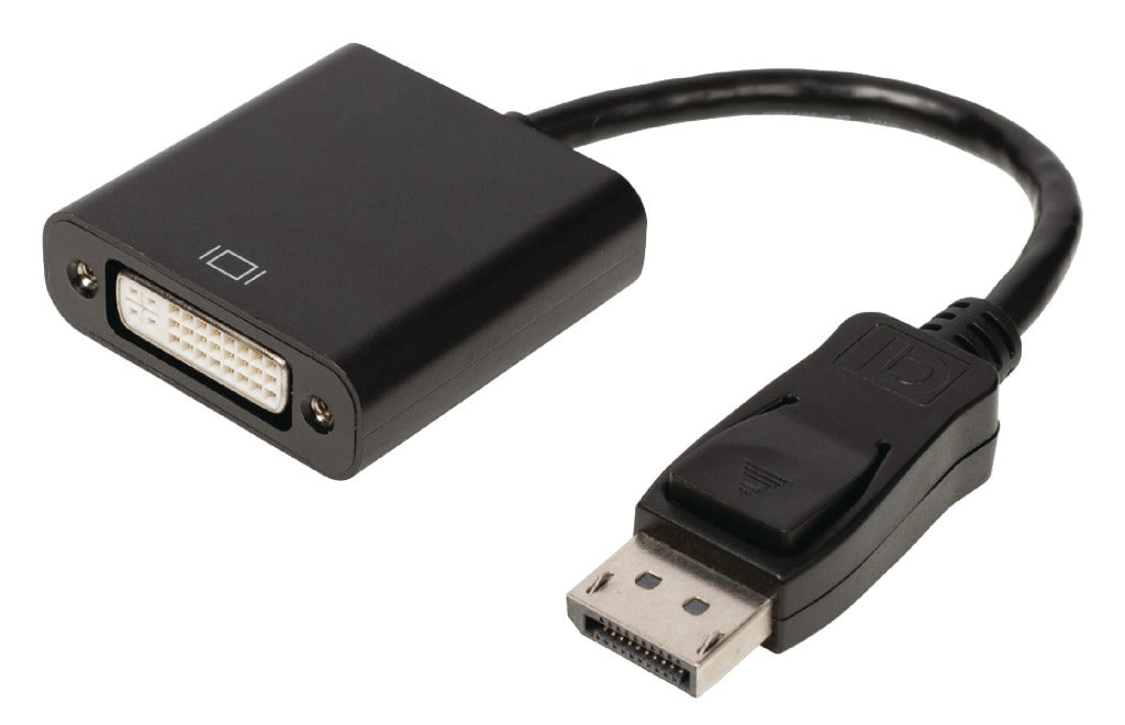 Valueline vlcb37250b02 displayport-adapterkabel displayport mannelijk - dvi-d 24 + 1-pins ronde 0,20 m zwart