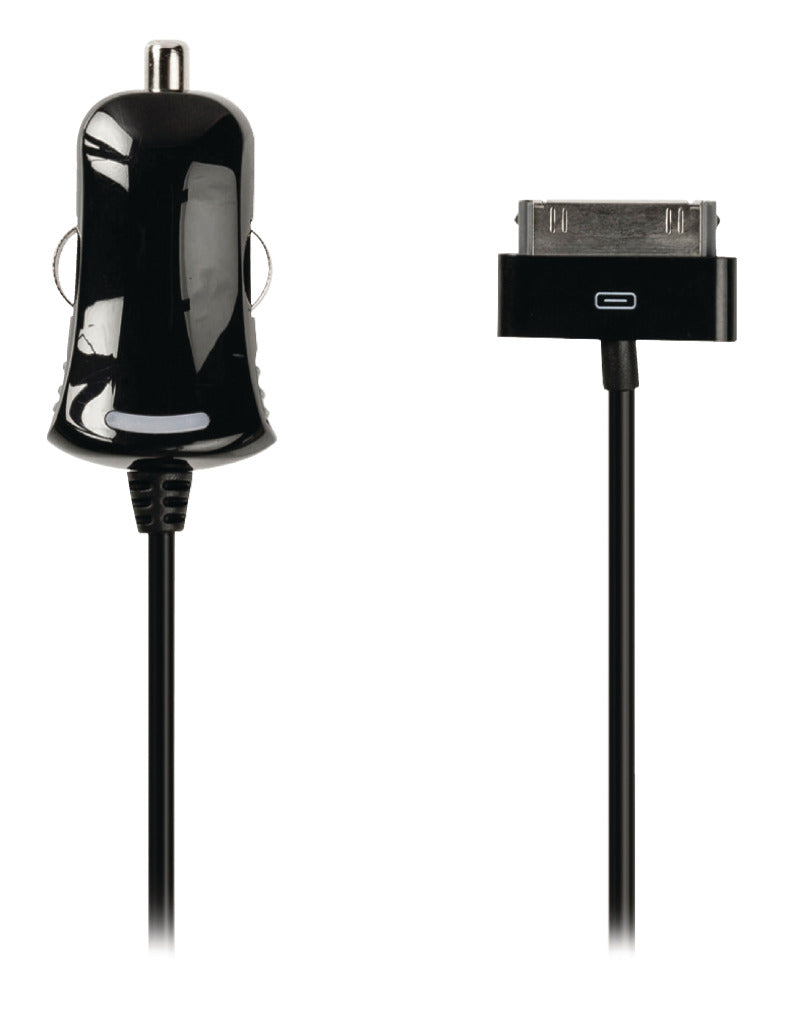 Valueline vlmp39890b10 30-pins autolader 30-pins dock male - 12v-autoaansluiting 1,00 m zwart 2.1a