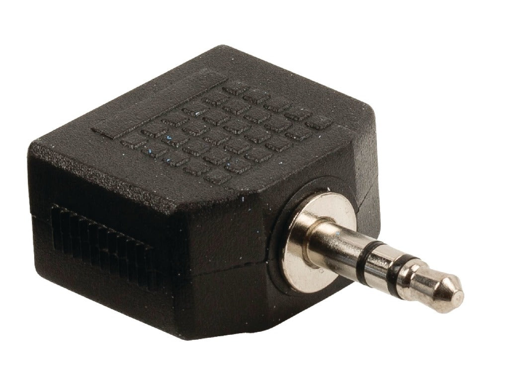 Valueline Valueline VLAB22945B Audiosplitter 3,5 mm Male 2x Female Zwart