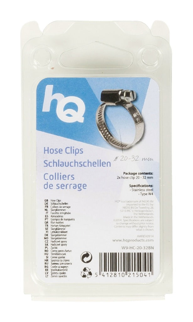 Hq w9-hc-20-32bn slangklemmen 20 - 32 mm