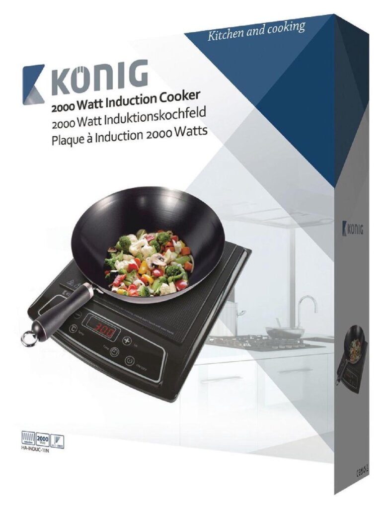 K ouml;nig induction cooker 2000 w black