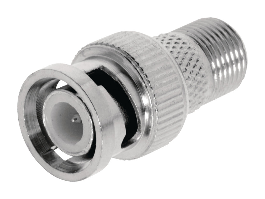 Valueline vlsp41965m antenne adapter bnc male - f-connector female zilver