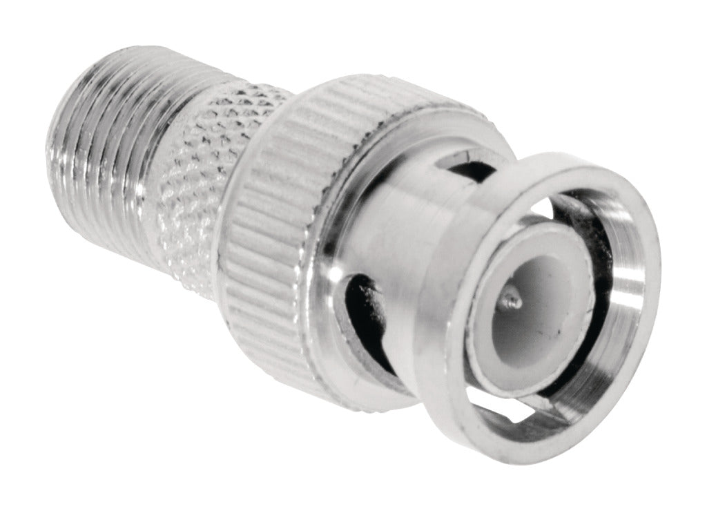 Valueline vlsp41965m antenne adapter bnc male - f-connector female zilver