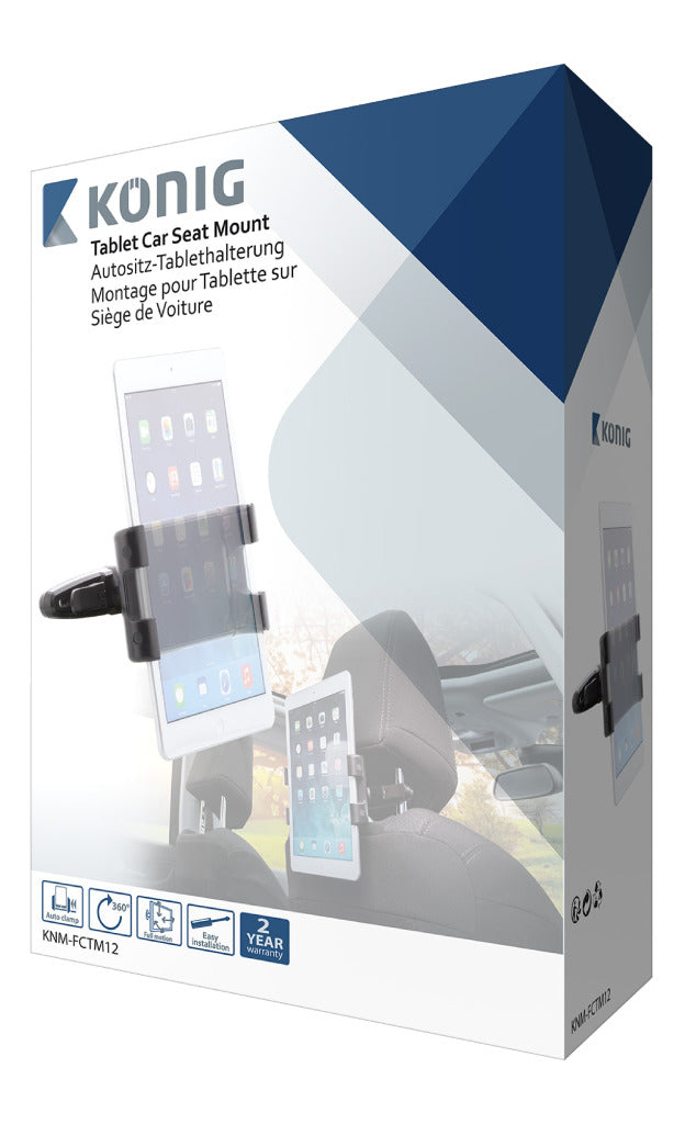 K ouml;nig knm-fctm12 tablet autohouder 360 graden; draai- en kantelbaar 0,7 kg