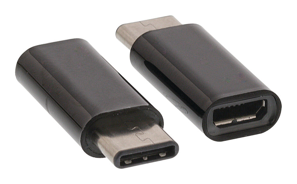 Valueline vlcp60910b usb 2.0-adapter usb-c mannelijk - usb micro-b vrouwelijk zwart