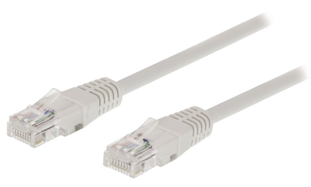 Valueline vlct85000w100 cat5e utp netwerkkabel rj45 (8 8) mannelijk - rj45 (8 8) mannelijk 10,0 m wit