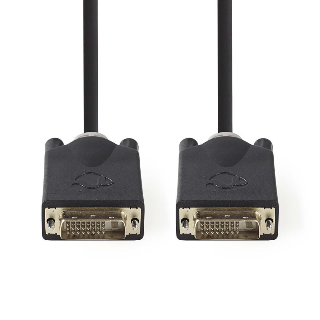 Nedis ccbp32000at20 dvi-kabel dvi-d 24+1-pins male - dvi-d 24+1-pins male 2,0 m antraciet
