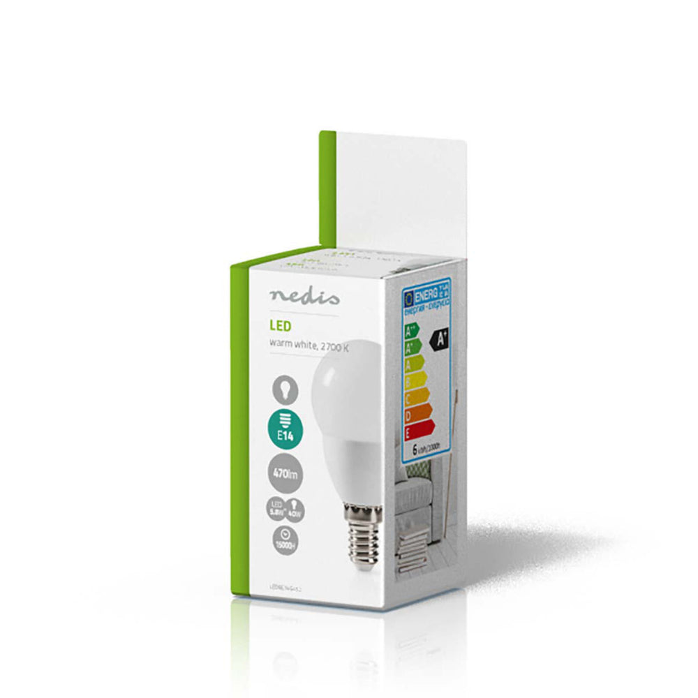 Nedis ledbe14g452 ledlamp e14 g95 5,8w 470 lm