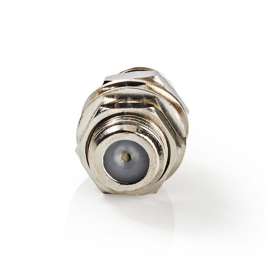 Nedis csgb41940me satelliet- en antenne-adapter f female - f female metaal