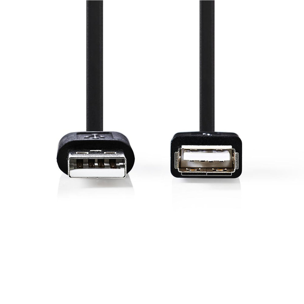 Nedis ccgt60010bk10 kabel usb 2.0 a mannelijk - usb a vrouwelijk 1,0 m zwart
