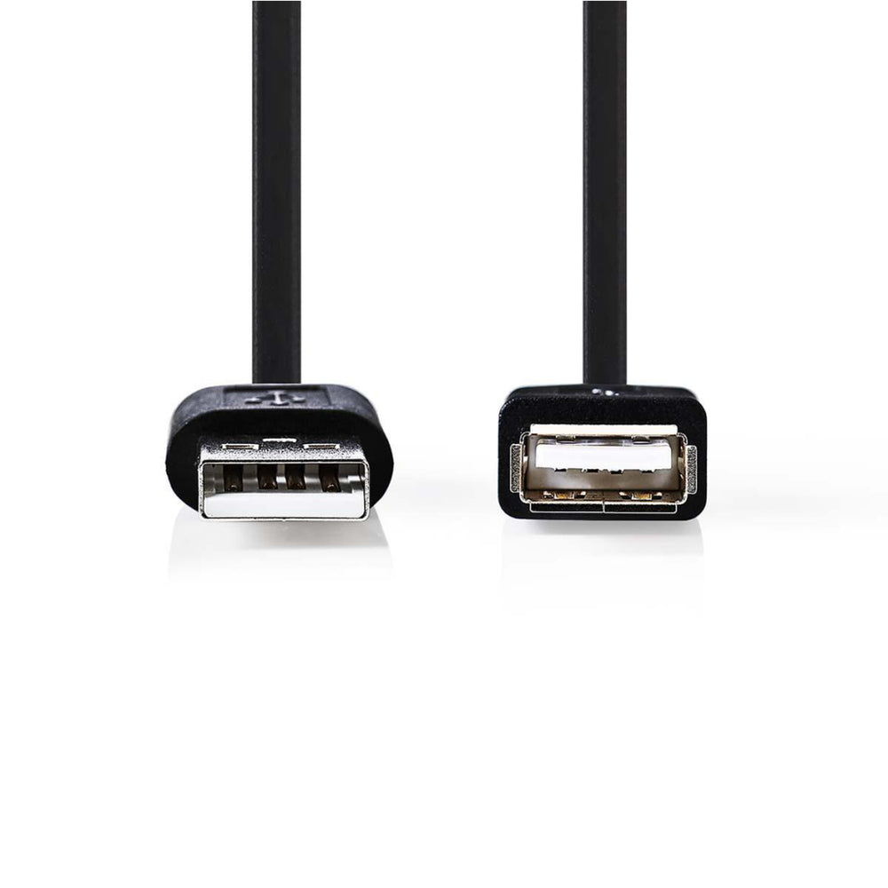 Nedis ccgt60010bk30 kabel usb 2.0 a mannelijk - usb a vrouwelijk 3,0 m zwart
