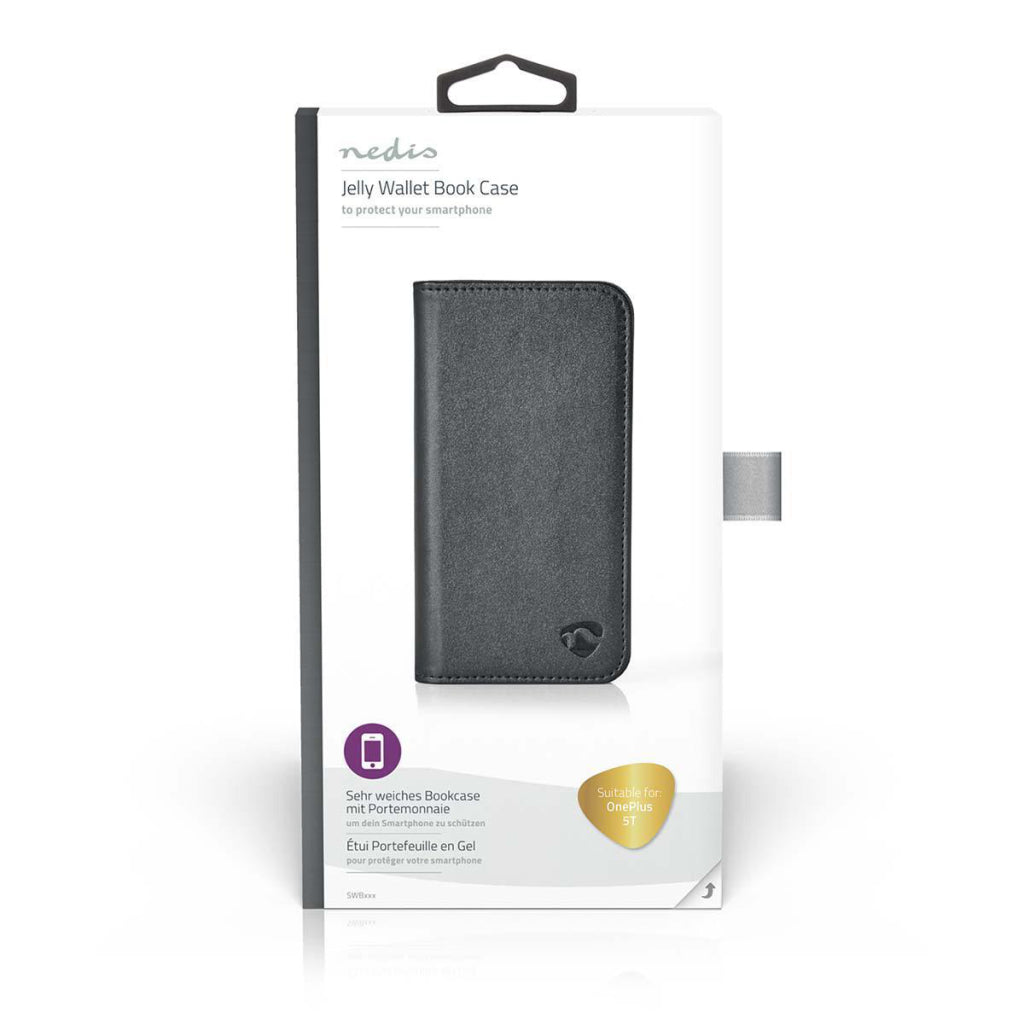 Nedis swb50002bk portemonneeboekje voor oneplus 5t zwart