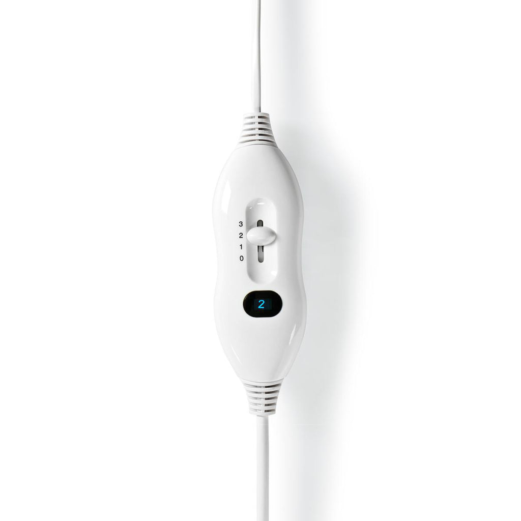 Nedis pebl120cwt1 elektrische deken onderdeken 150 x 80 cm 3 warmtestanden indicatielampje oververhittingsbeveiliging