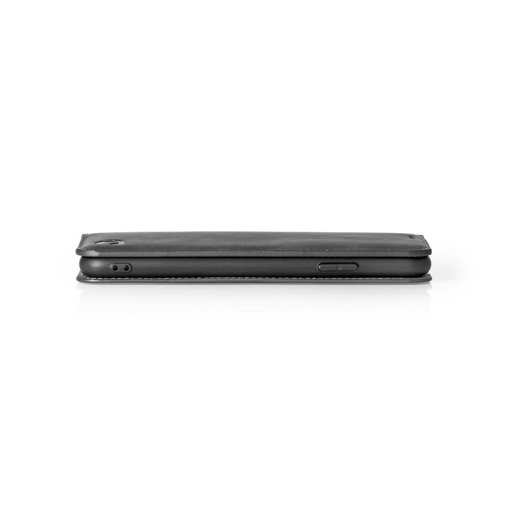 Nedis ssw10021bk zachte portemonnee boek voor samsung galaxy a50 zwart