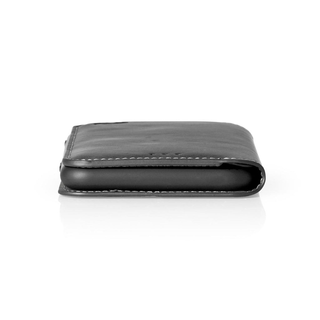 Nedis ssw10021bk zachte portemonnee boek voor samsung galaxy a50 zwart