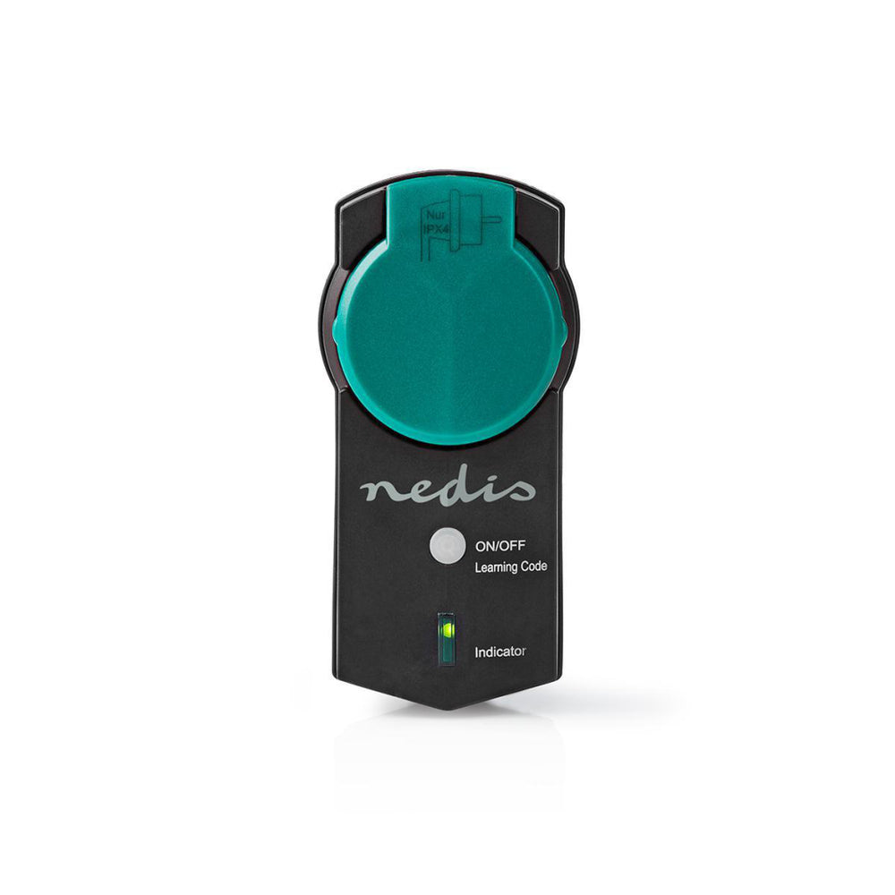 Nedis rfpom120fbk rf slimme stekker outdoor ip44 aan uit rf mesh range extender schuko type f 3680 w