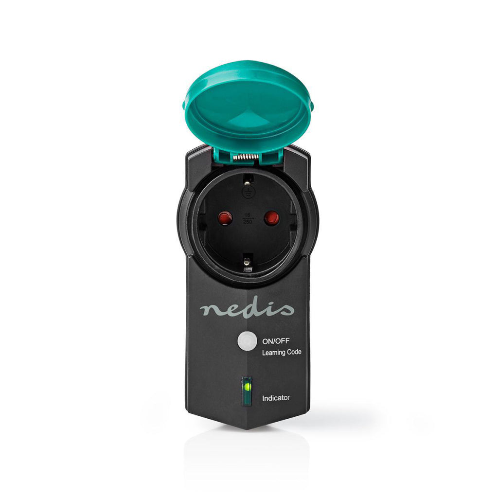 Nedis rfpom120fbk rf slimme stekker outdoor ip44 aan uit rf mesh range extender schuko type f 3680 w