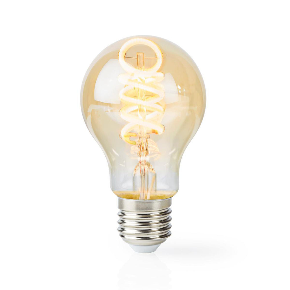 Nedis wifilt10gda60 wifi warm tot koel wit led filamentlamp gedraaid e27 a60 5,5 w 350 lm