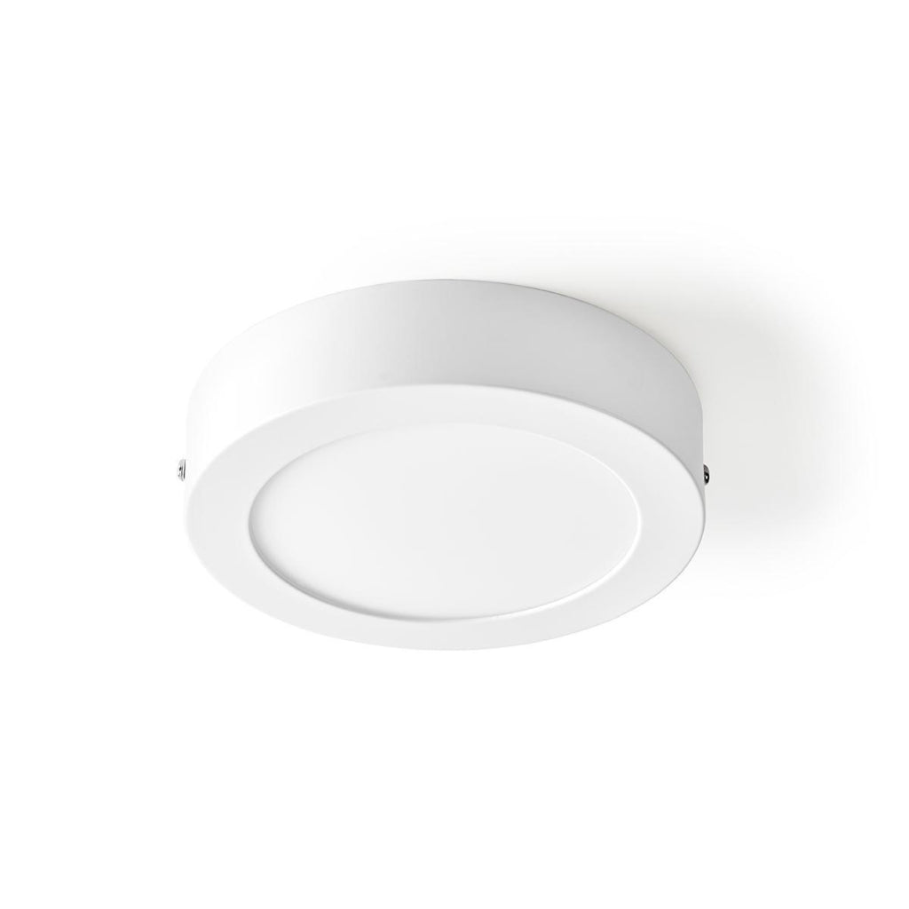 Nedis WIFILAW10WT Wifi Plafondlamp Rond Diameter 17 Cm Warm Tot Koel Wit 800 Lm 12 W Slank Design Aluminium