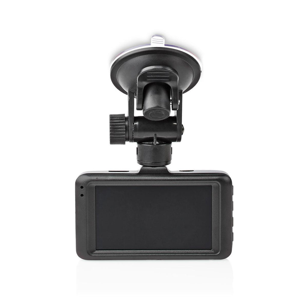 Nedis DCAM15BK Dashcam Full Hd 1080 P 1 Ch 3,0 Inch Kijkhoek Bestelwagen 120 graden; Metalen Behuizing