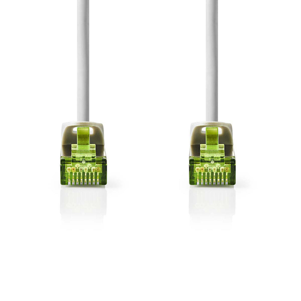 Nedis ccbw85420gy50 cat7-kabel s ftp rj45 male rj45 male 5,0 m rond lszh grijs vensterdoos