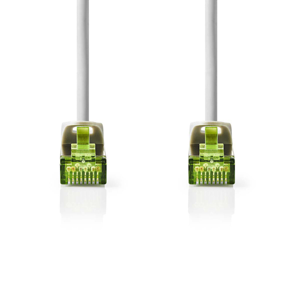 Nedis ccbw85420gy50 cat7-kabel s ftp rj45 male rj45 male 5,0 m rond lszh grijs vensterdoos