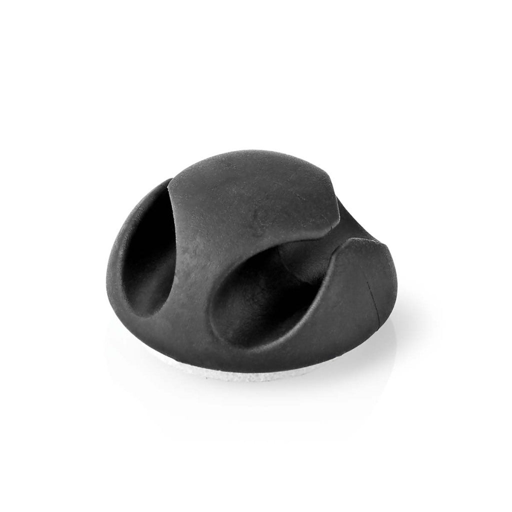 Nedis cmgc20026bk kabelmanagement kabelclip click go 6 stuks aantal slots: 2 sleuven Maximale kabeldikte: 5.3 mm tpe zwart