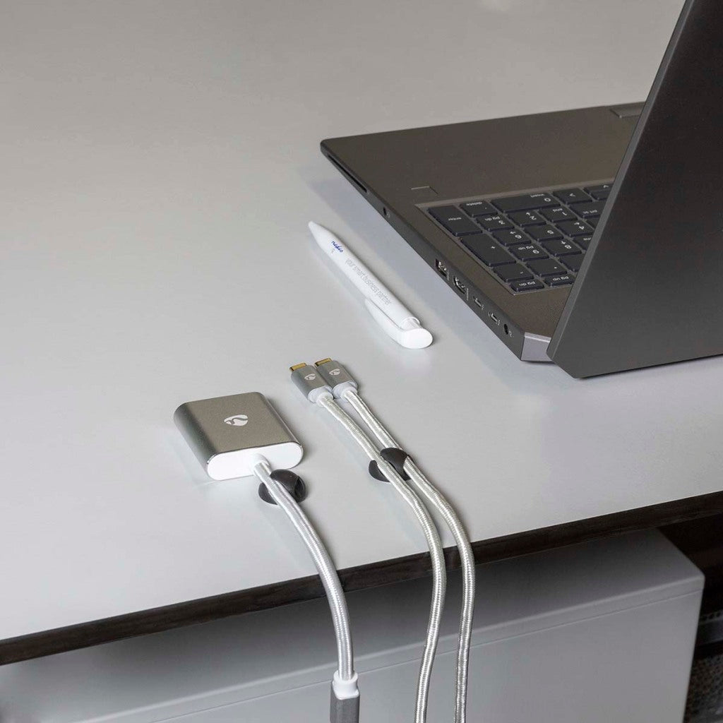 Nedis cmgc20026bk kabelmanagement kabelclip click go 6 stuks aantal slots: 2 sleuven Maximale kabeldikte: 5.3 mm tpe zwart